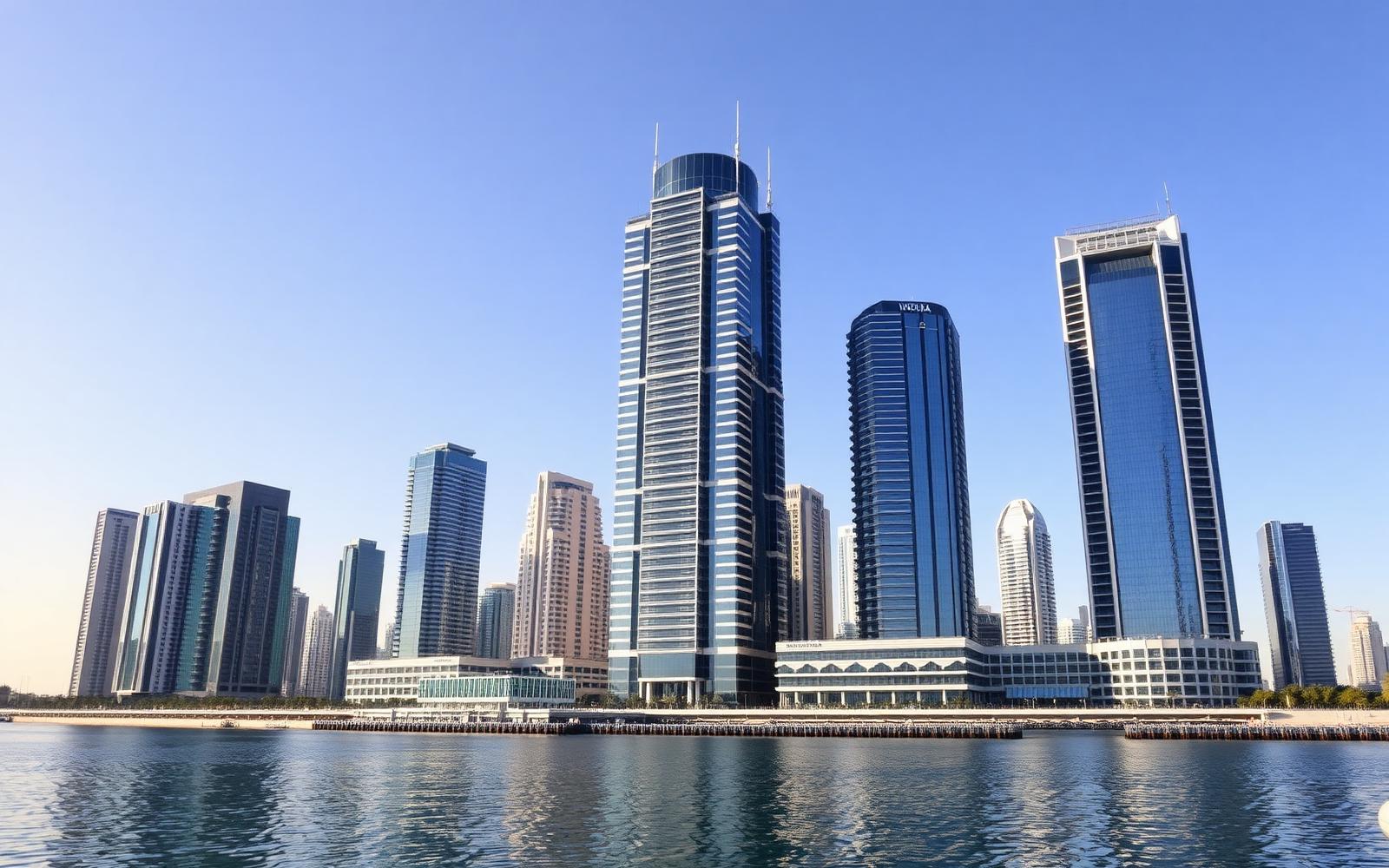 Dubai business district skyline